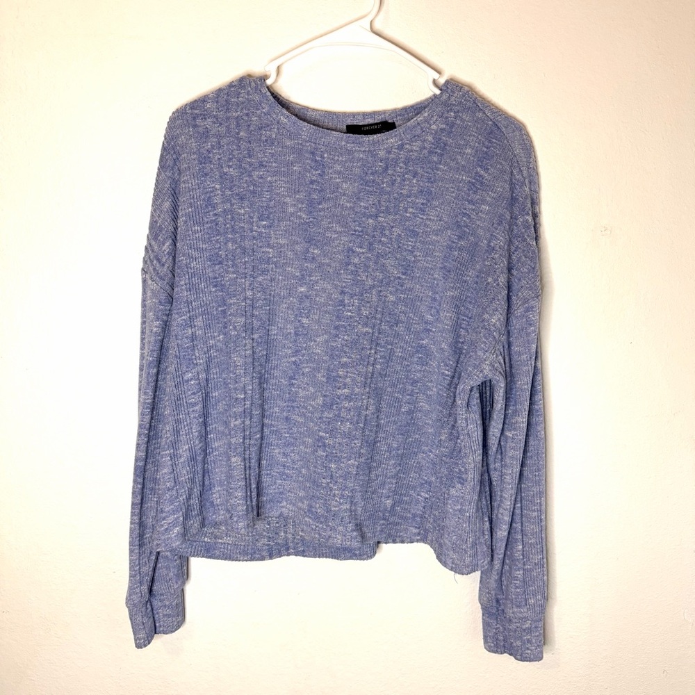 Forever 21 Heathered Blue Sweater